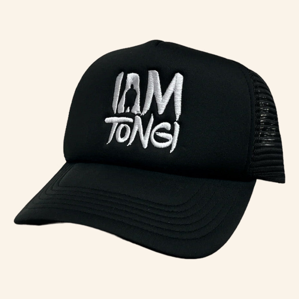 Iam Tongi Merch Black Logo Trucker Hat Gift Ideas For Dad Iam Tongi Merch Black Logo Trucker Hat Gift Ideas For Dad