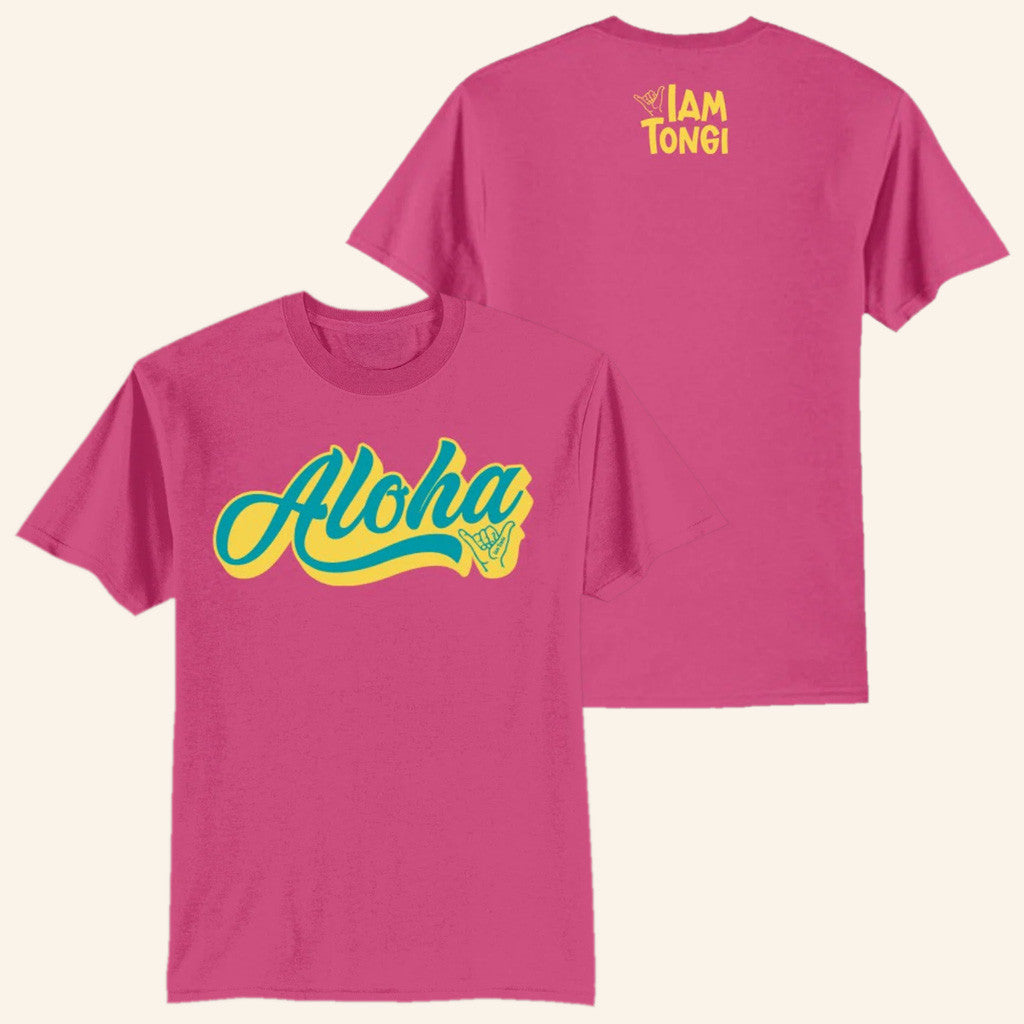 Iam Tongi Merch Hot Pink Aloha T-Shirt Gift Ideas For Her Iam Tongi Merch Hot Pink Aloha T-Shirt Gift Ideas For Her