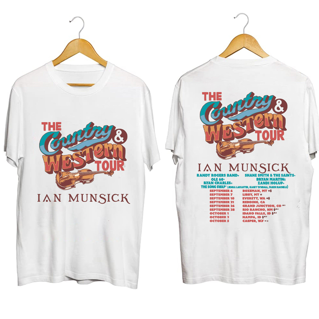 Ian Munsick The Country And Western Tour Shirt Ian Munsick Merch Gifts For Music Fans