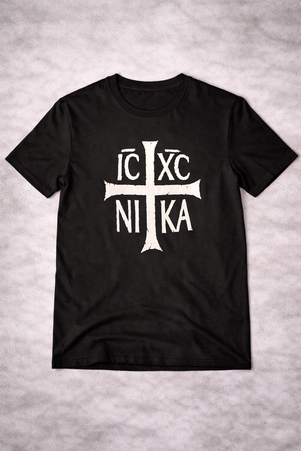 IC XC NIKA Christian T-Shirt Jesus Christ Conquers Cross Clothing For Men