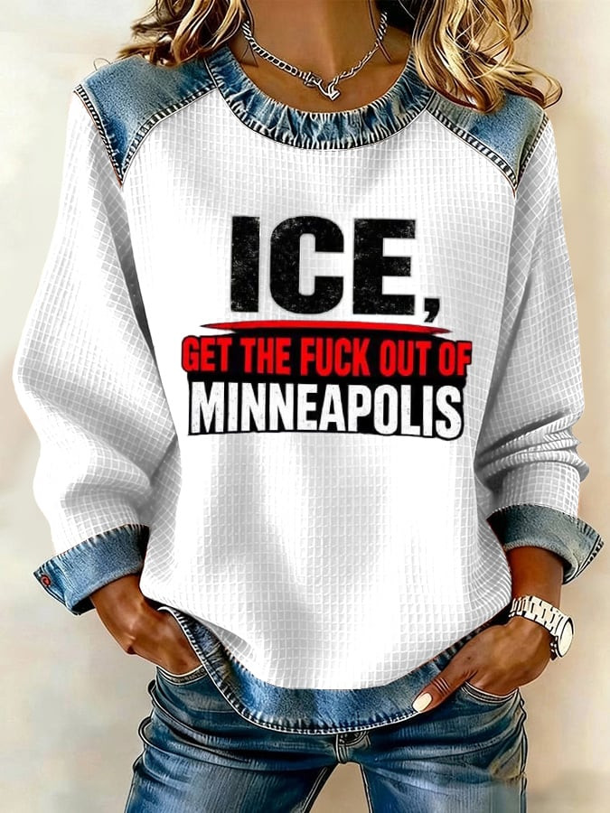 ICE Get The Fuck Out Of Minneapolis Sweatshirt Anti ICE Clothing Line