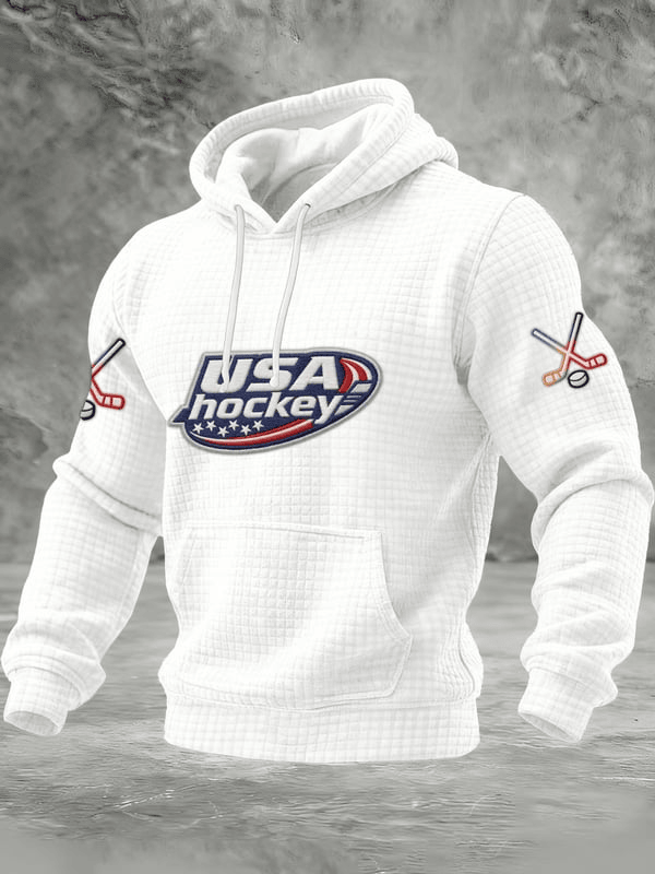 Ice Hockey National Team Hoodie Game Day Apparel USA Hockey Merch Gifts For Ice Hockey Fans