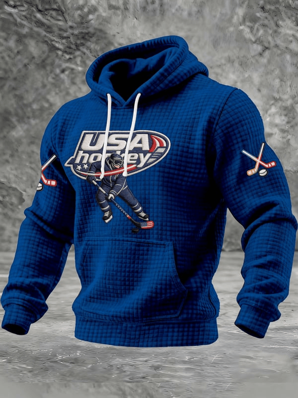 Ice Hockey National Team Hoodie USA Hockey Game Day Apparel Gifts For Ice Hockey Fans