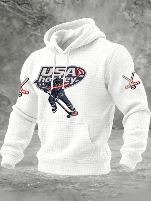 Ice Hockey National Team Hoodie USA Hockey Hoodie Game Day Apparel Gifts For Ice Hockey Fans