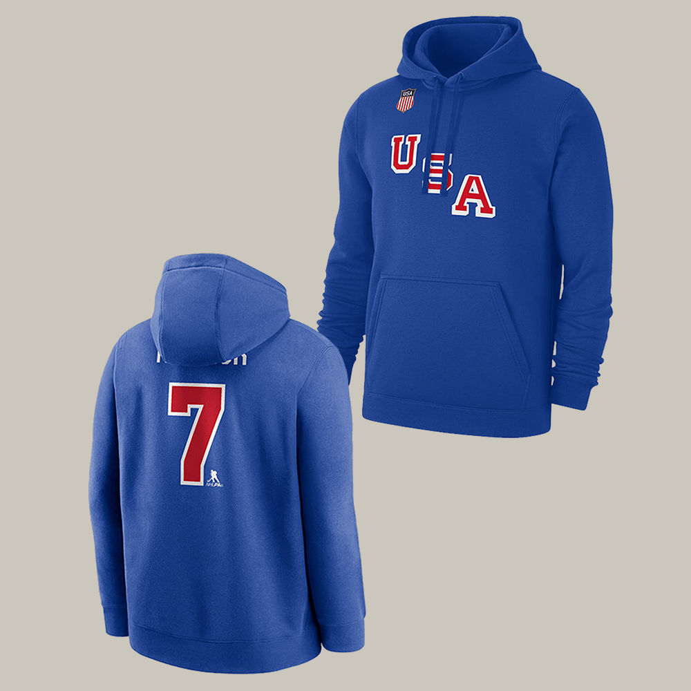 Ice Hockey Team USA 2026 7 Hoodie Milano Cortina 2026 Winter Olympic Apparel Fan Merch