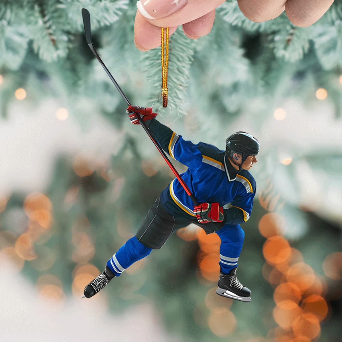 Ice In Our Veins Fire In Our Hearts Personalized Photo Mica Ornament Christmas Gift Fo