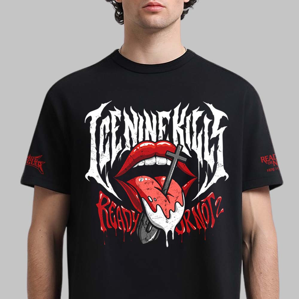 Ice Nine Kills Grave Diggler X Ready Or Not 2 Here I Come T-Shirt Ice Nine Kills Fan Shirt