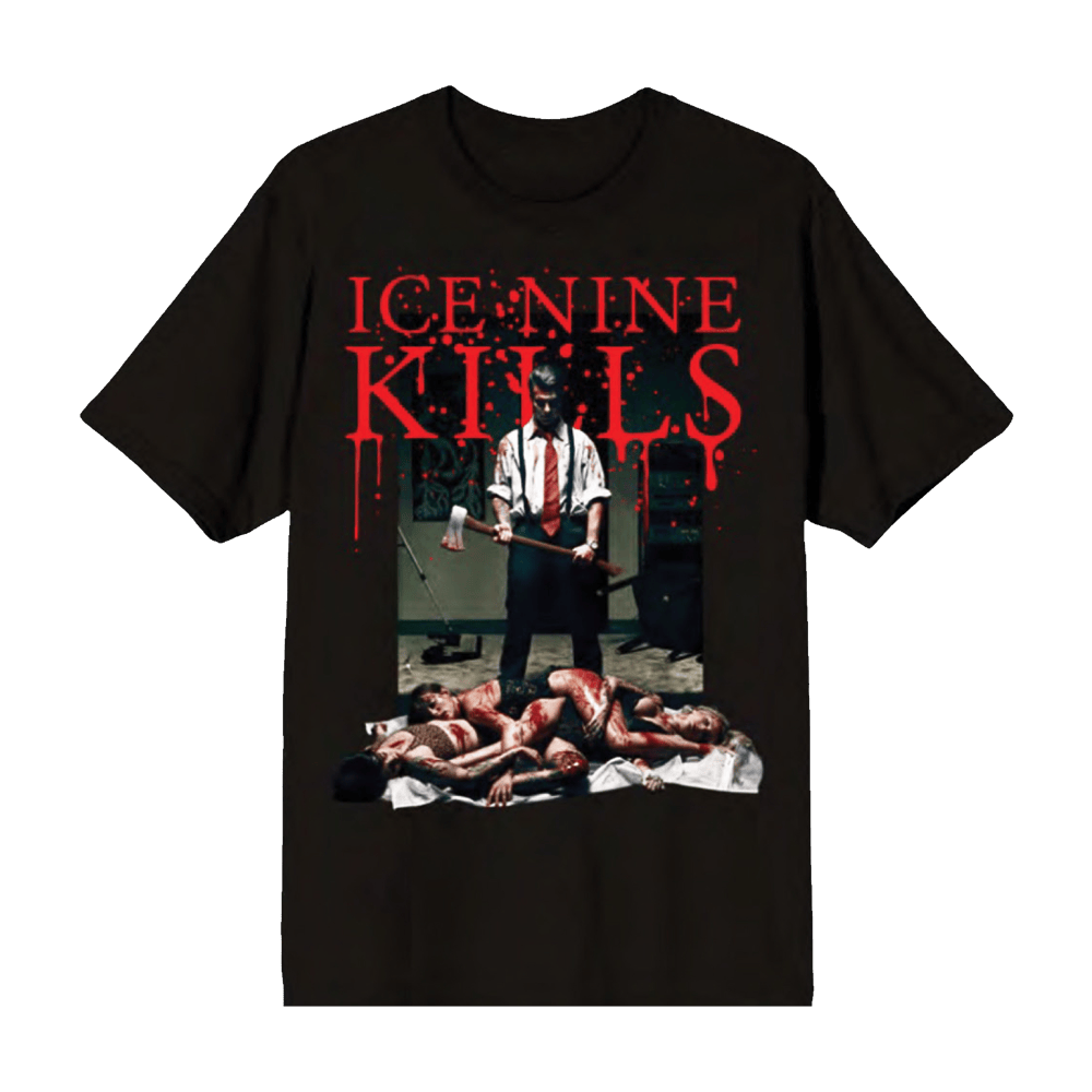 Ice Nine Kills Merch Bloody T-Shirt Halloween Ice 9 Kills Band Tour Fan Merchandise