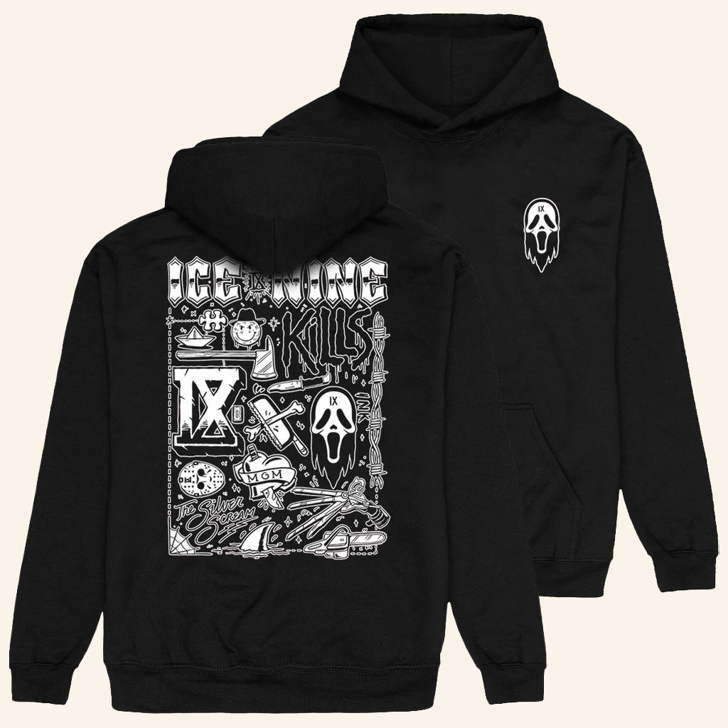 Ice Nine Kills Merch Flash 'N Slash Hoodie Best Gifts For Music Lovers