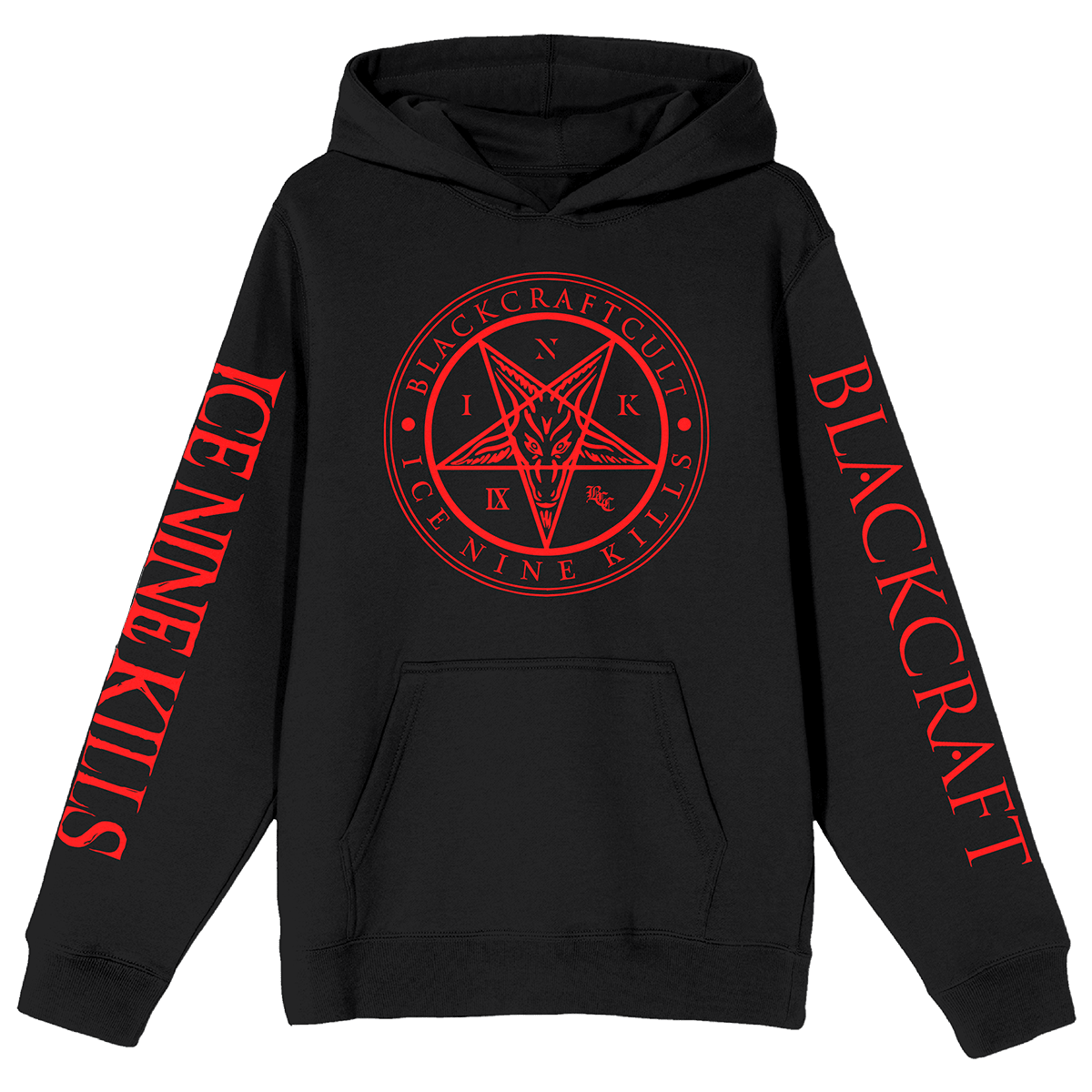 Ice Nine Kills Merch Hoodie Blackcraft Cult INK Pentagram Pullover Hoodie Tour Merch