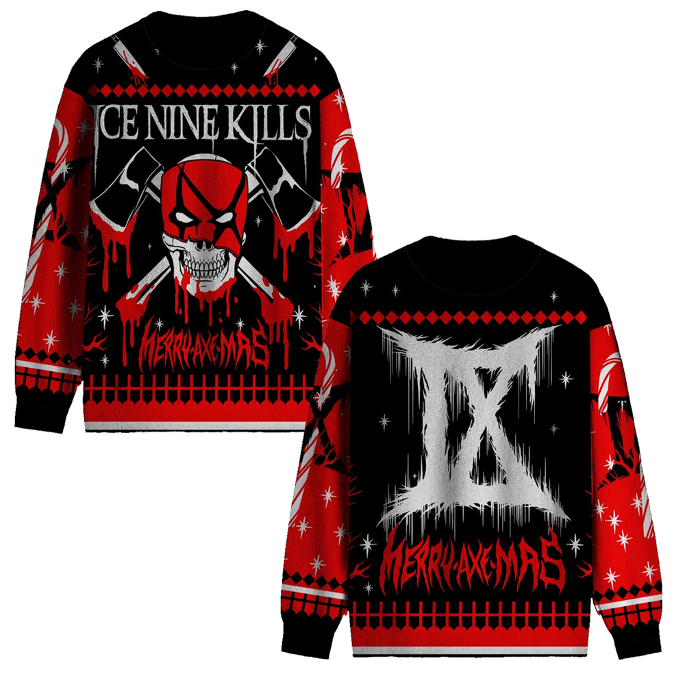 Ice Nine Kills Merch Kill The Impericon Christmas Sweater Ice 9 Kills Band Tour Merch