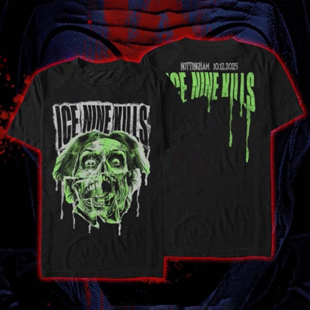Ice Nine Kills Merch Nottingham City On December 10 2025 The Zombie T-Shirt Gifts For Fans Ice Nine Kills Merch Nottingham City On December 10 2025 The Zombie T-Shirt Gifts For Fans
