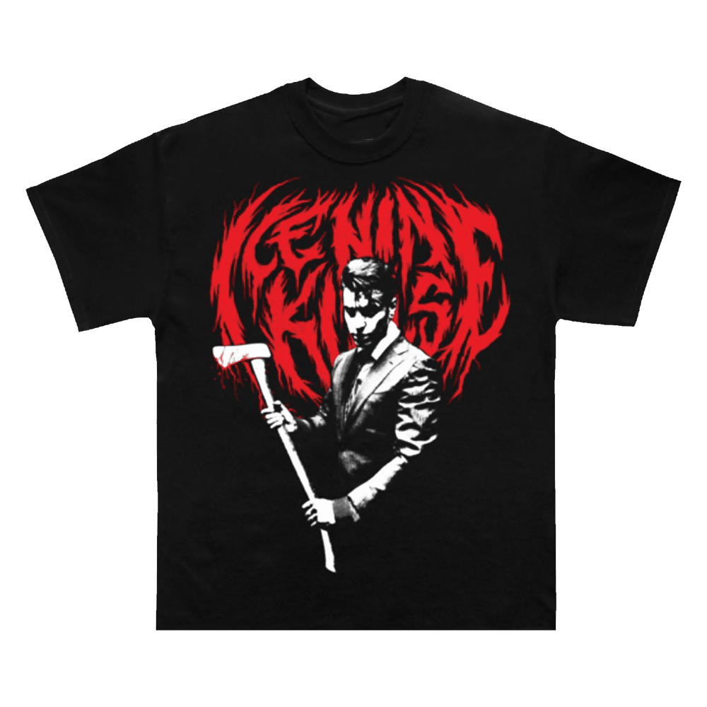 Ice Nine Kills Merch Psycho Logo T-Shirt Ice 9 Kills Band Tour Merchandise Fan Gifts