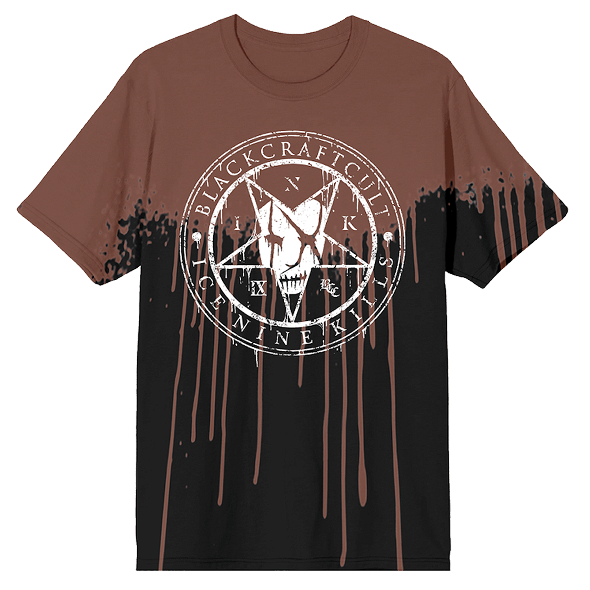 Ice Nine Kills Merch Shirt Blackcraft Cult INK Distressed Pentagram Ice 9 Kills Band Merch