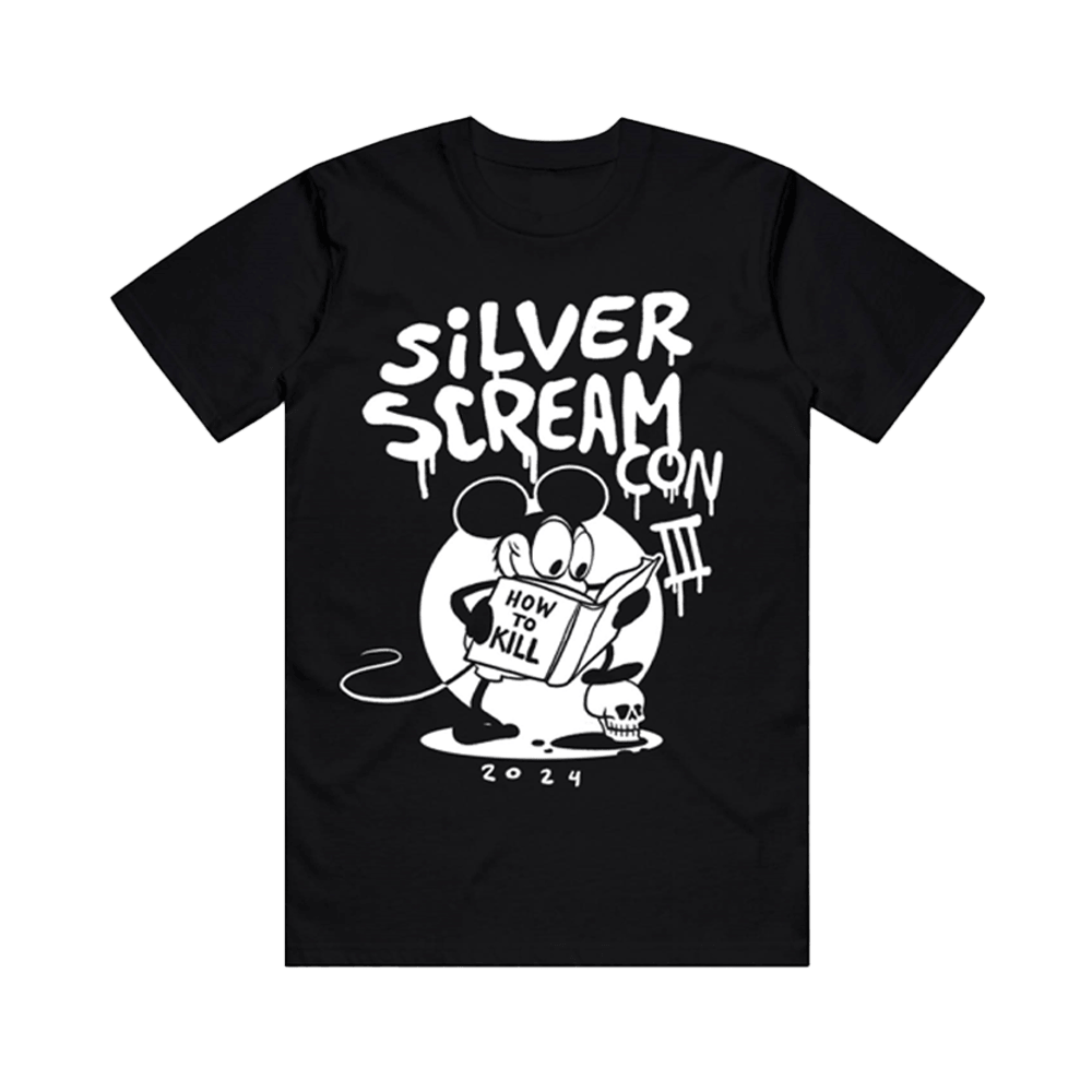 Ice Nine Kills Merch Shirt Silver Scream Con SSC III Mouse Ice Nine Kills Disney Merch