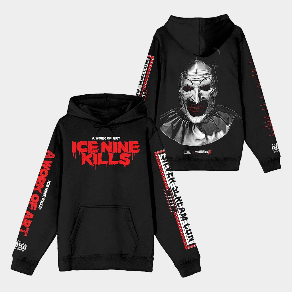 Ice Nine Kills Merch Silver Scream Con Terrifier Hoodie Ice Nine Kills Hoodie Gifts For Fans