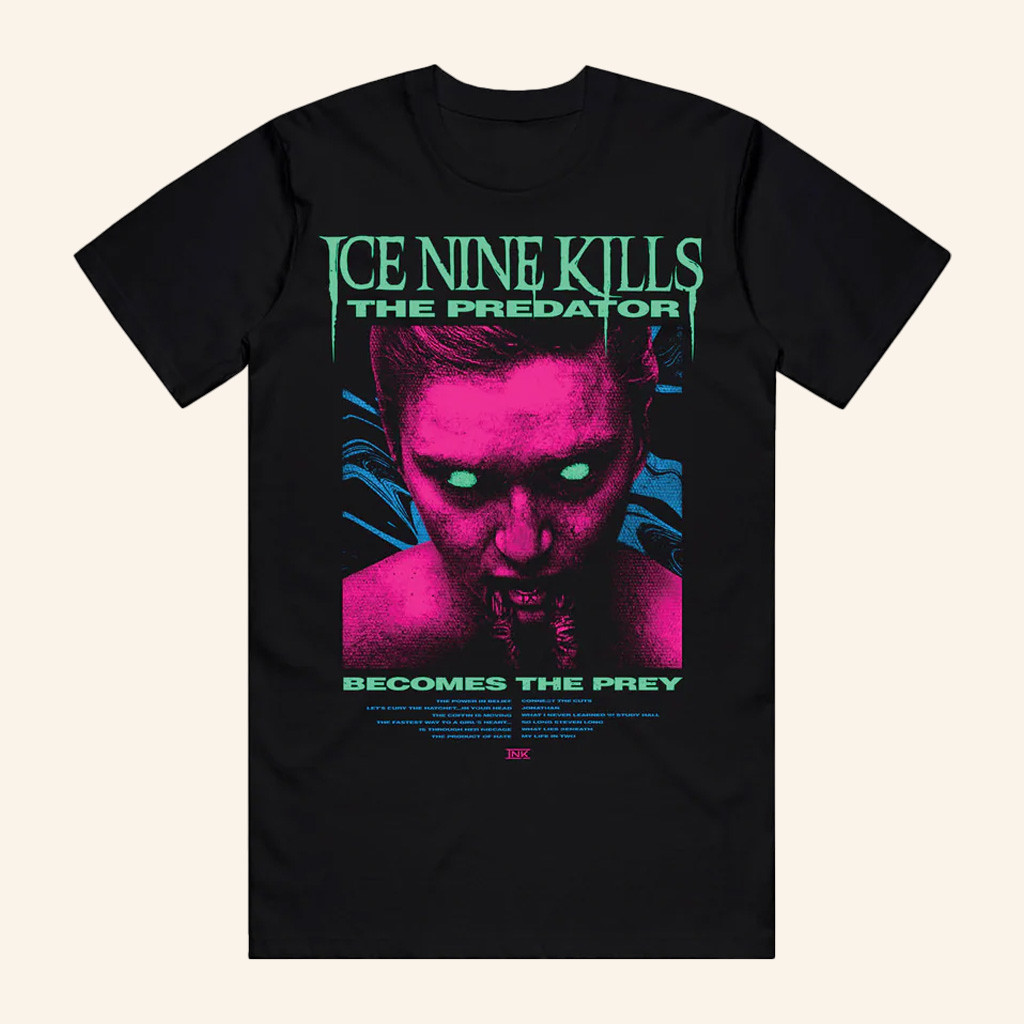 Ice Nine Kills Merch The Predator T-Shirt Xmas Gifts For Him Ice Nine Kills Merch The Predator T-Shirt Xmas Gifts For Him
