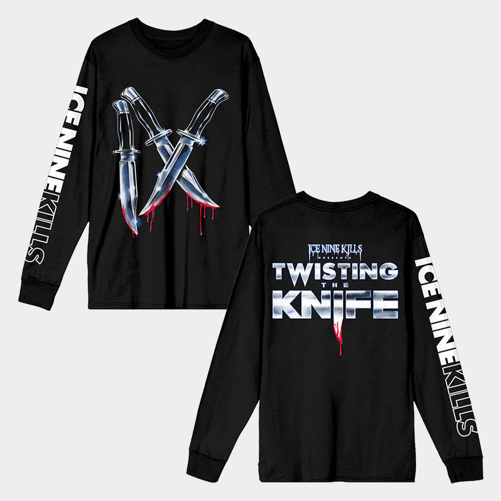 Ice Nine Kills Merch Twisting The Knives Long Sleeve T-Shirt Ice Nine Kills Shirt Him Gifts