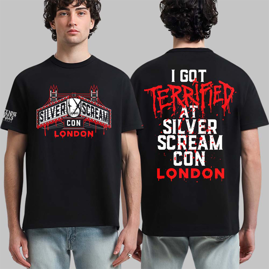 Ice Nine Kills Silver Scream Con London 2025 Event Tee I Got Terrified T-Shirt Gifts For Fans Ice Nine Kills Silver Scream Con London 2025 Event Tee I Got Terrified T-Shirt Gifts For Fans