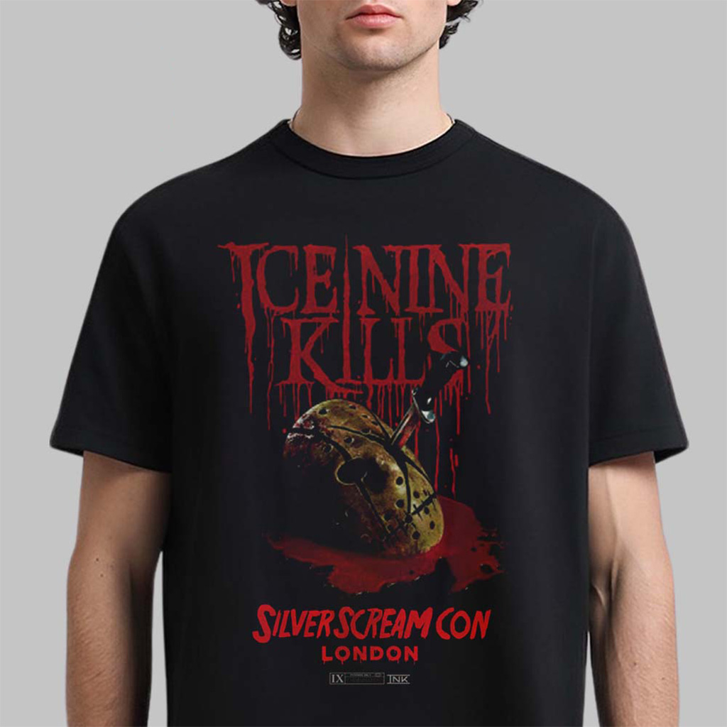 Ice Nine Kills Silver Scream Con London 2025 T-Shirt Ice Nine Kills Merch Gifts For Fans