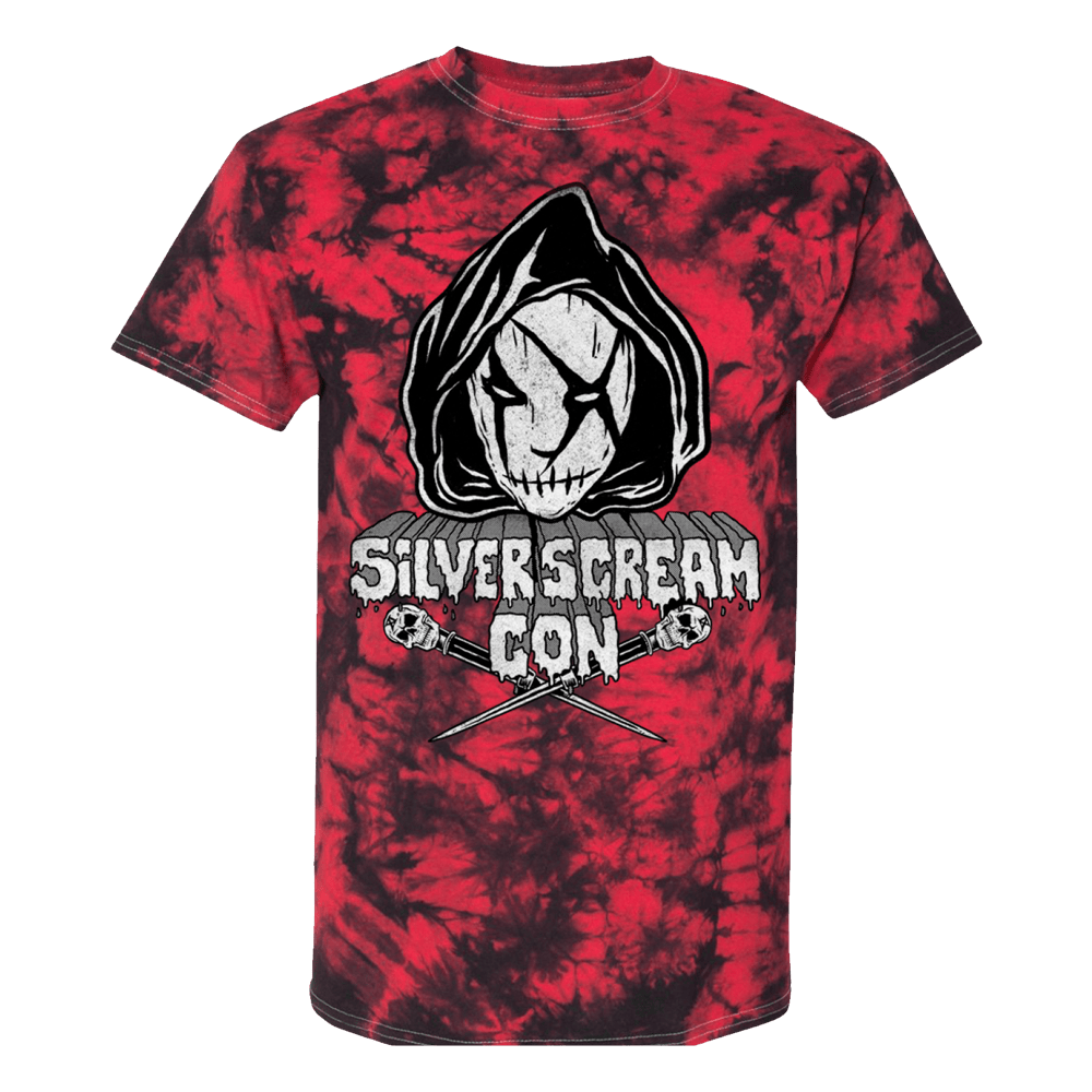 Ice Nine Kills Tour Merch T-Shirt Silver Scream Con SSC III Red Tie Dye T-Shirt Fan Gifts