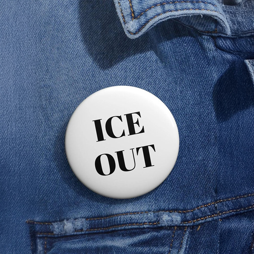 ICE Out Alex Pretti Button Alex Pretti Kicking Ice Car Alex Pretti Merch