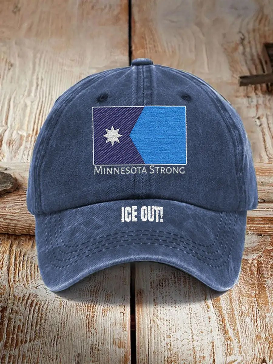 ICE Out Minnesota Strong Hat I Stand With Minnesota Hat No King Cap ICE Out Minnesota Strong Hat I Stand With Minnesota Hat No King Cap