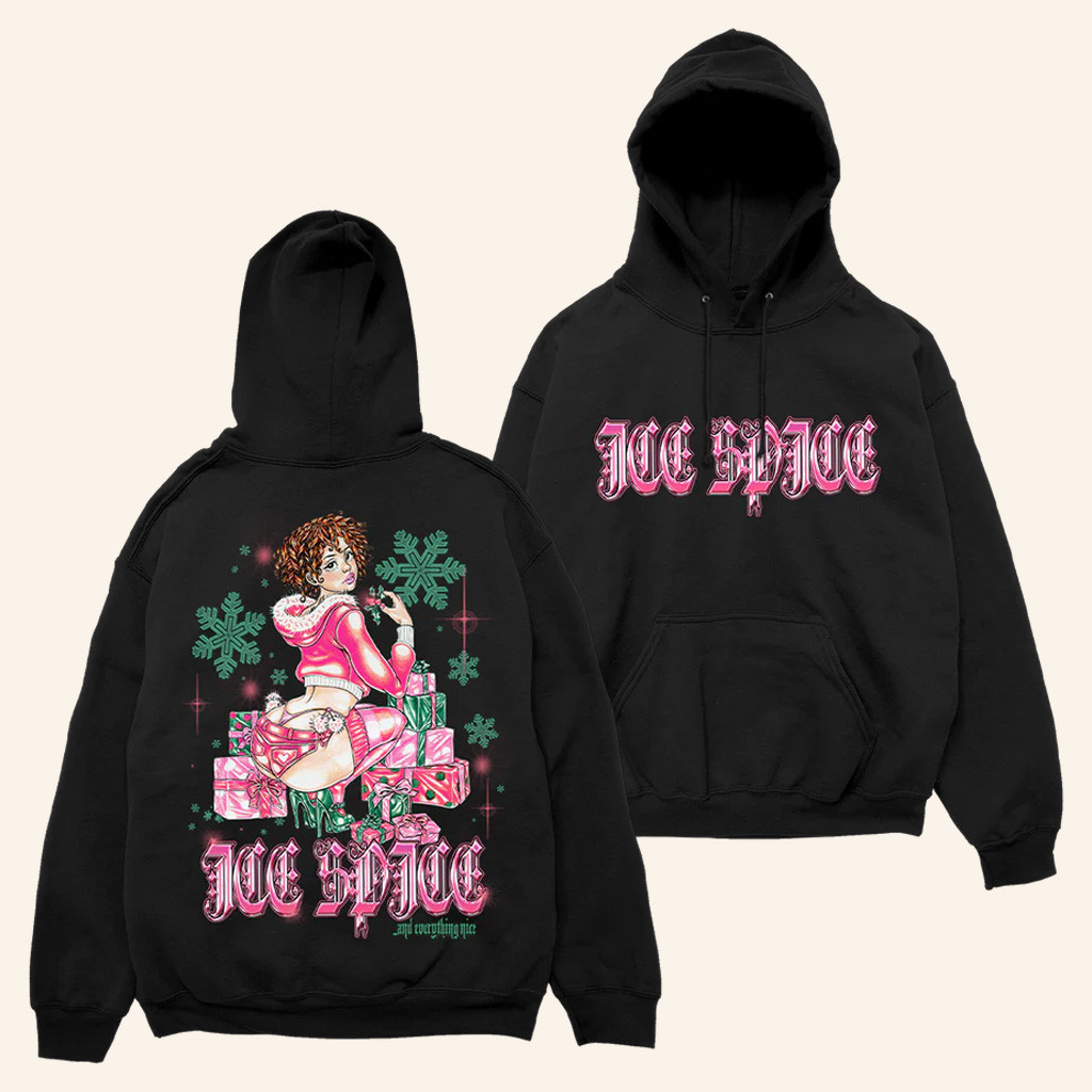 Ice Spice Merch Ice Spice And Everything Nice Holiday Hoodie Gifts For Hip Hop Fans