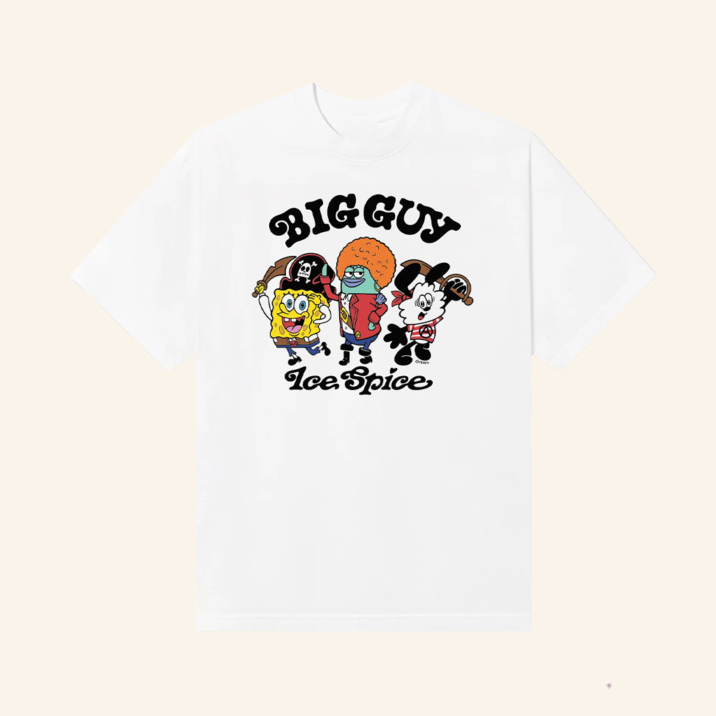 Ice Spice Merch Verdy x Ice Spice Big Guy Character T-Shirt Gifts For Sisters