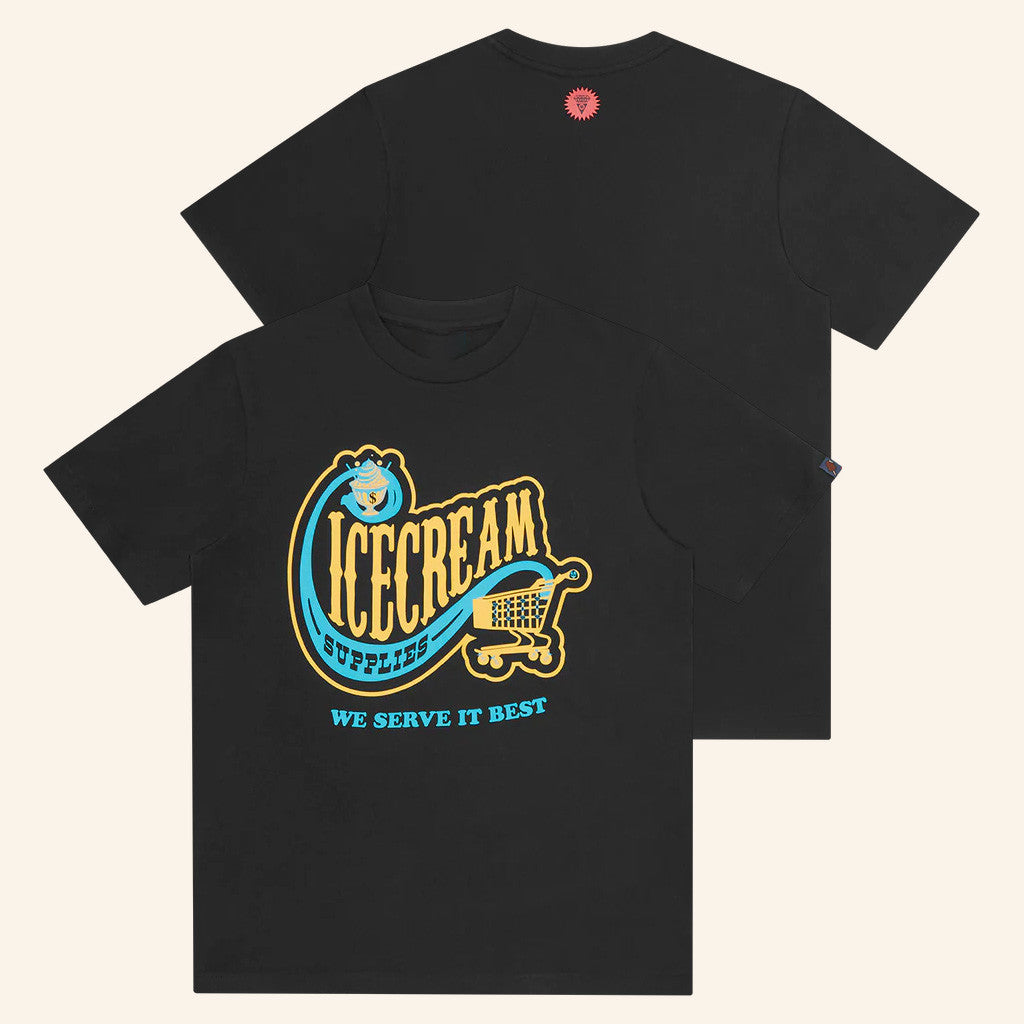 Icecream Merch We Serve It Best Black T-Shirt Present For Friends