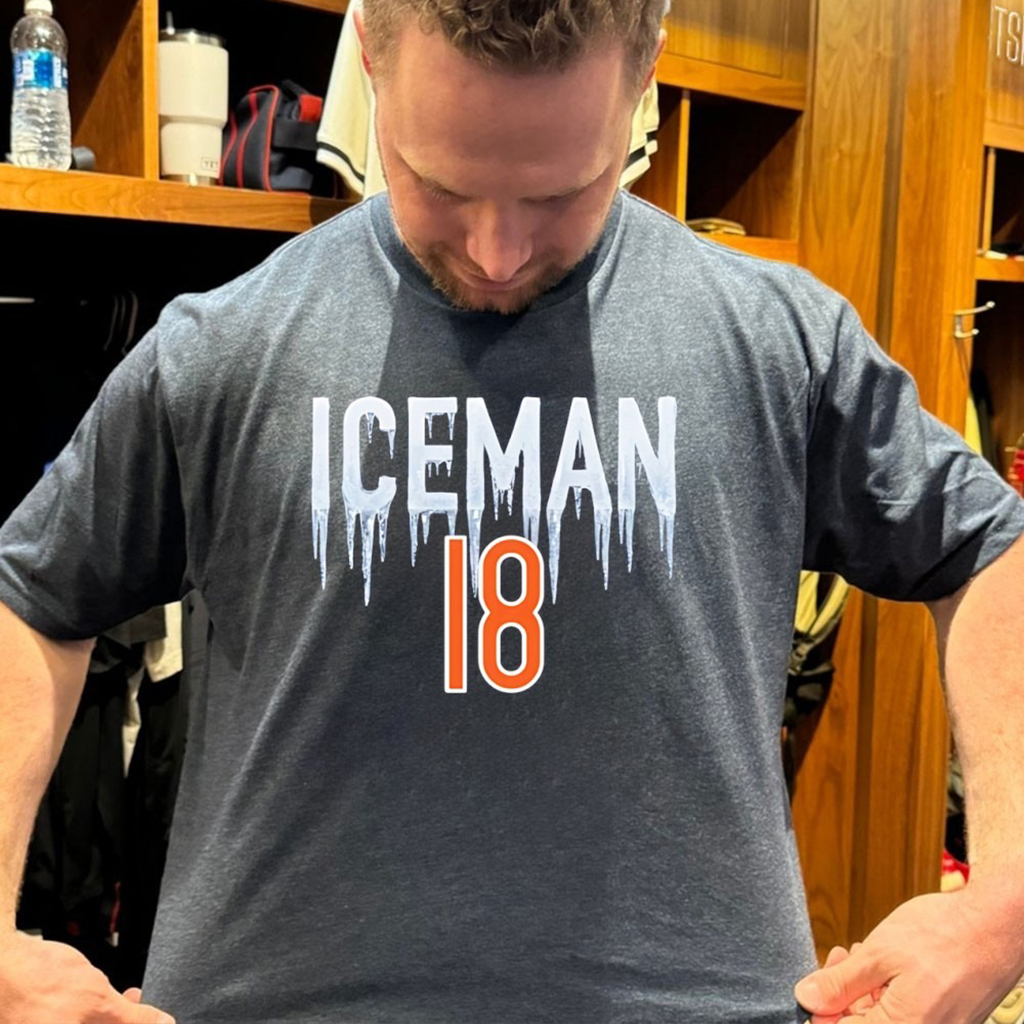 Iceman 18 Caleb Williams Chicago Bears Football T Shirt