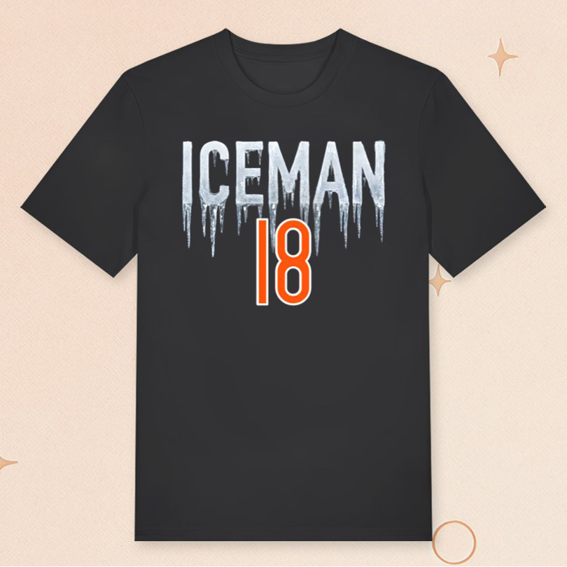 Iceman 18 T-Shirt Caleb Williams Chicago Football Shirt Gifts For Football Fans Iceman 18 T-Shirt Caleb Williams Chicago Football Shirt Gifts For Football Fans