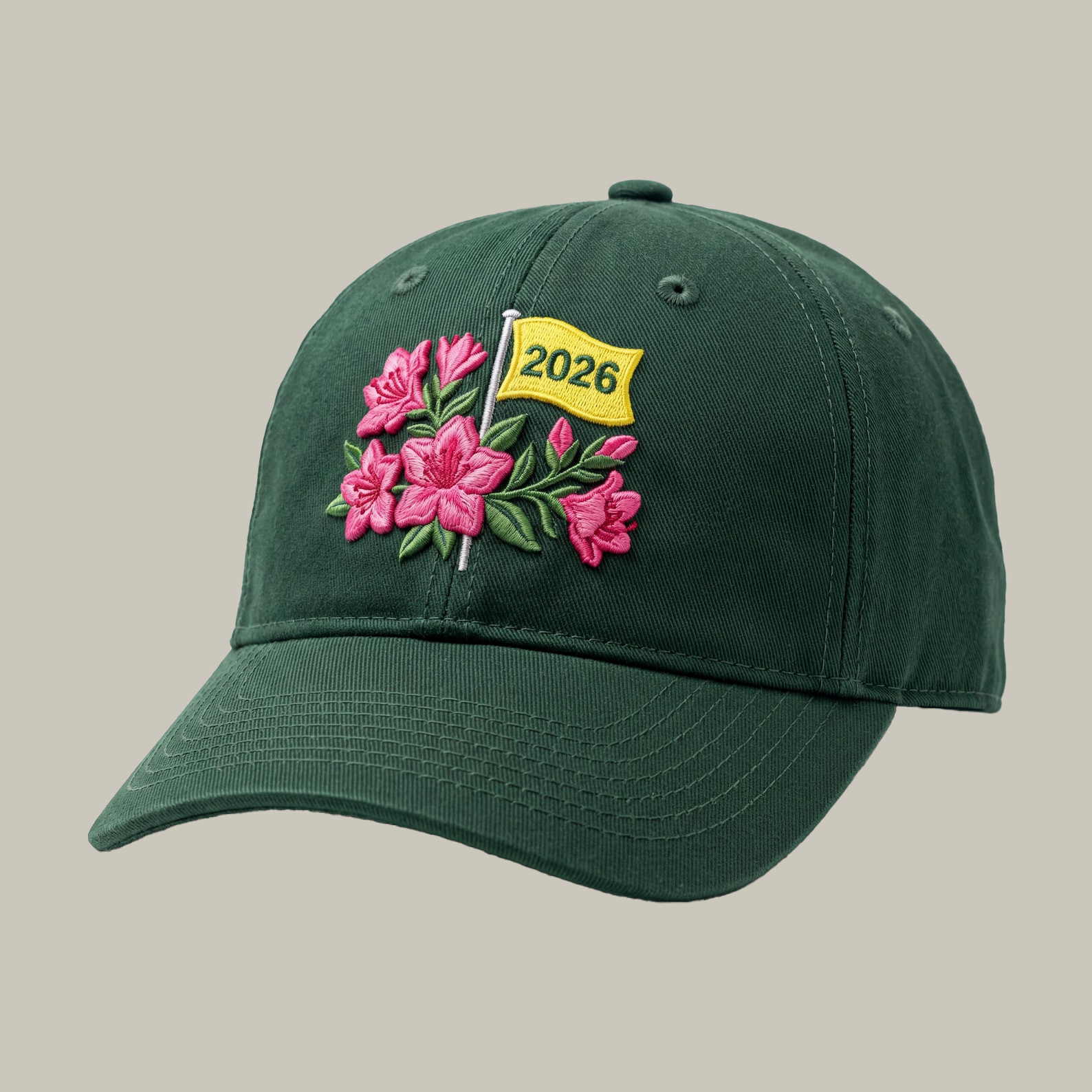 Iconic Azaleas Yellow Flag Golf 2026 Baseball Hat Golf Cap Gift For Sports Lovers