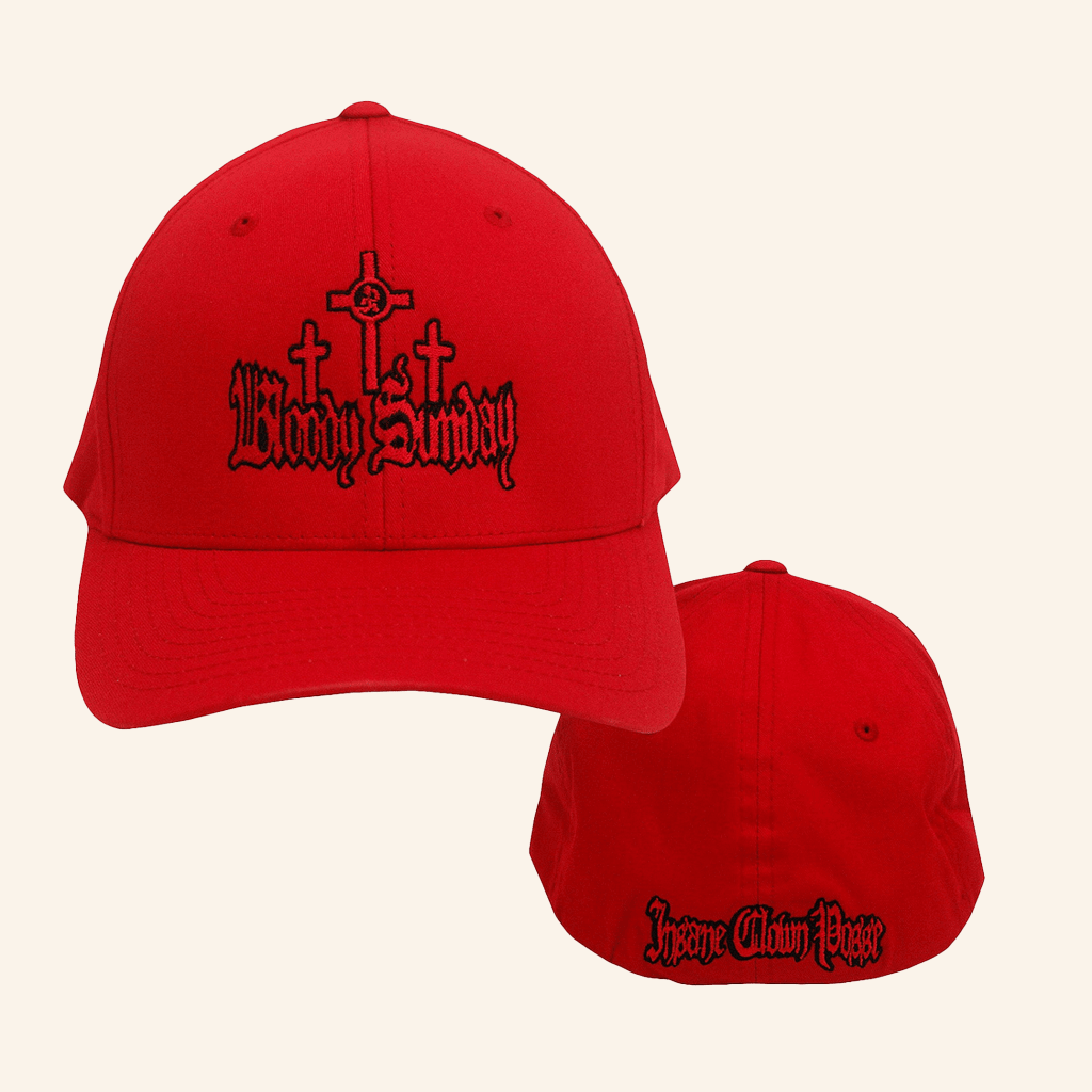 ICP Merch Bloody Sunday Embroidered Hat Insane Clown Posse Merch Dad Gifts ICP Merch Bloody Sunday Embroidered Hat Insane Clown Posse Merch Dad Gifts
