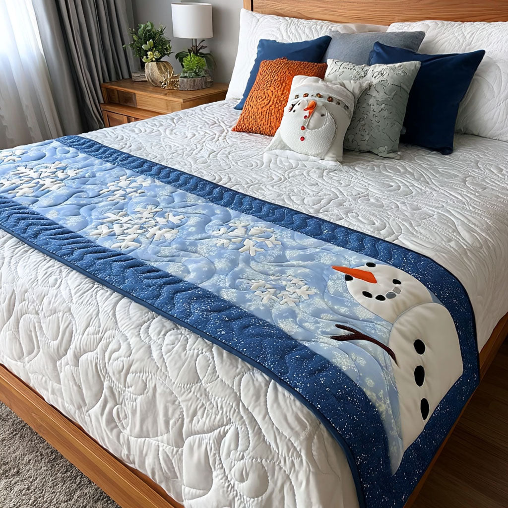 Icy Bliss Quilted Bed Runner Christmas Bedroom Ideas Xmas Gifts For Mother In Law