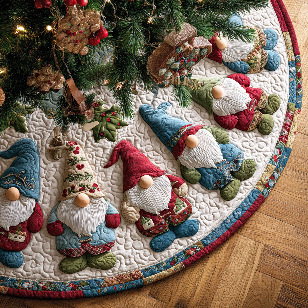 Icy Pickle Christmas Quilted Tree Skirt Christmas Tree Decor Winter Decor Ideas