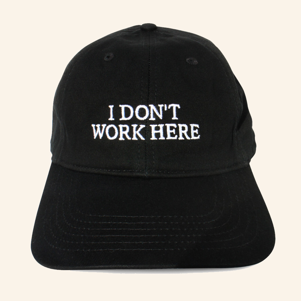 IdeaNow Merch Sorry I Don't Work Here Embroidered Snapback Hat Gifts For Father