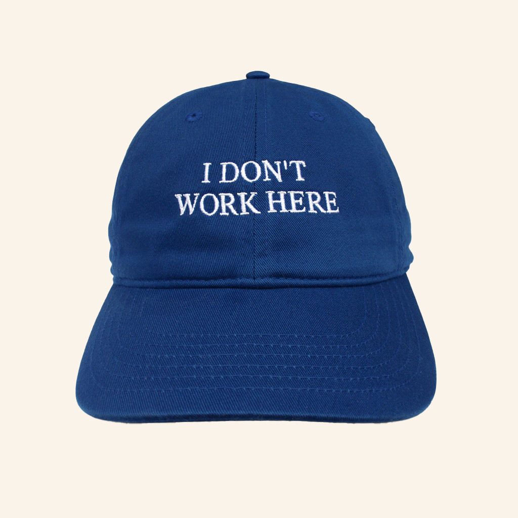 IdeaNow Merch Sorry I Don't Work Here Embroidered Snapback Hat Good Gifts For Boyfriend