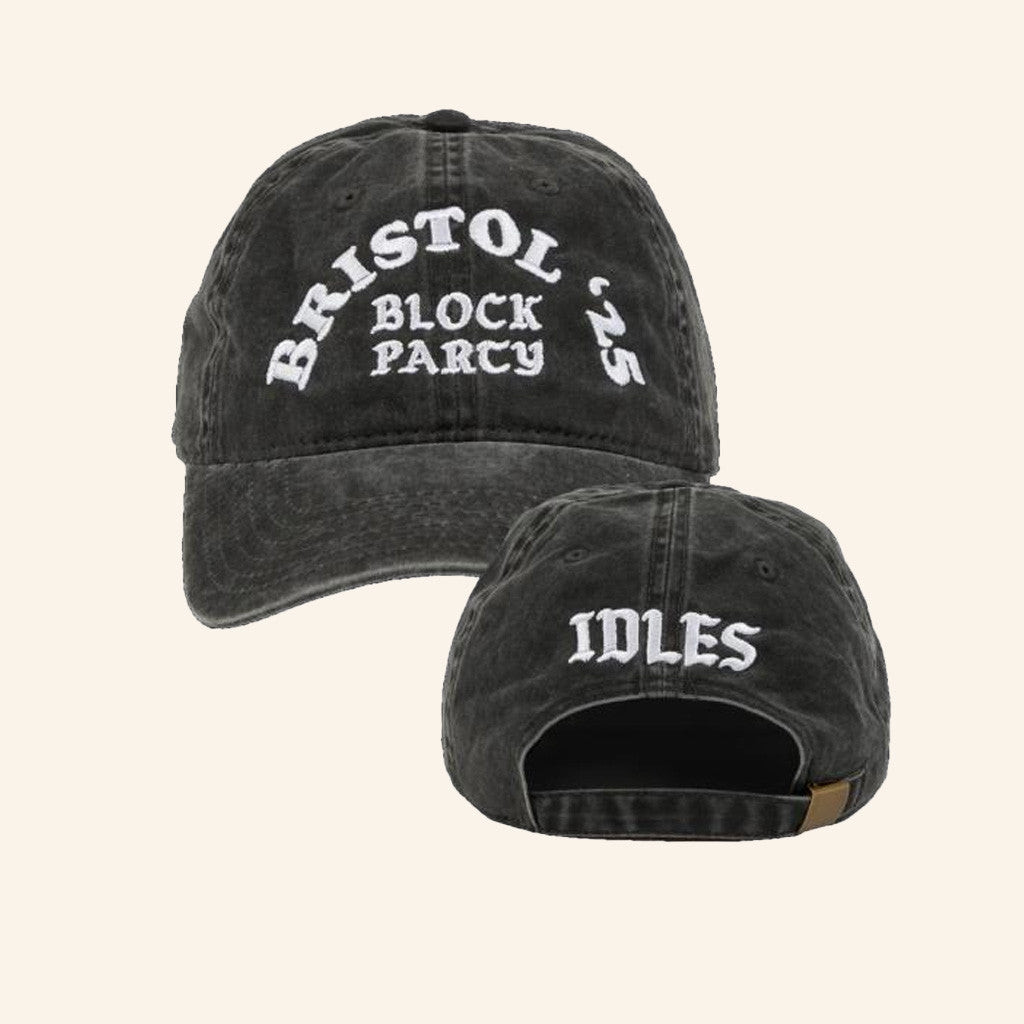 Idles Band Merch Bristol Block Party Washed Hat Embroidered Birthday Gift Ideas For Husband Idles Band Merch Bristol Block Party Washed Hat Embroidered Birthday Gift Ideas For Husband