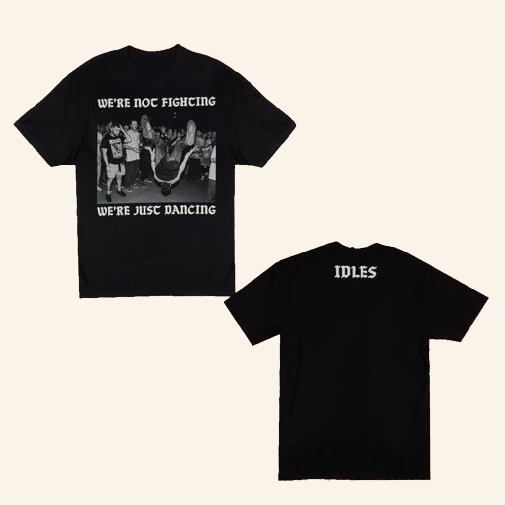 Idles Band Merch Were Not Fighting Black T-Shirt Birthday Gift Ideas For Husband Idles Band Merch Were Not Fighting Black T-Shirt Birthday Gift Ideas For Husband