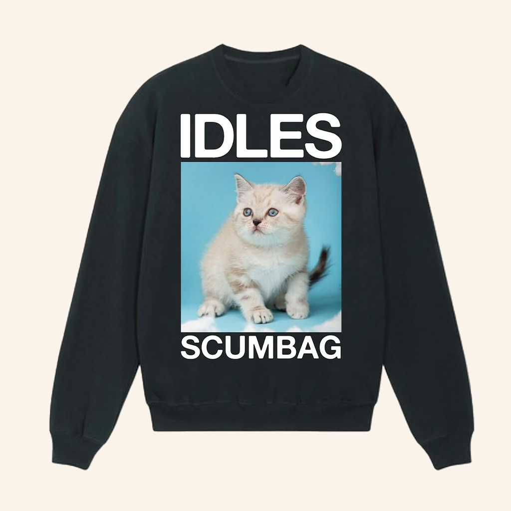 Idles Merch Scum Bag Crewneck Sweatshirt Christmas Gifts For Sister Idles Merch Scum Bag Crewneck Sweatshirt Christmas Gifts For Sister