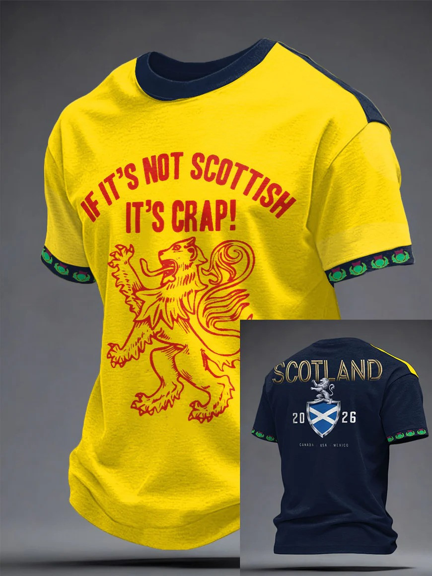 If Its Not Scottish Its Crap T-Shirt Scotland Fan Gear World Cup 2026 Match Day Gift For Soccer Fans
