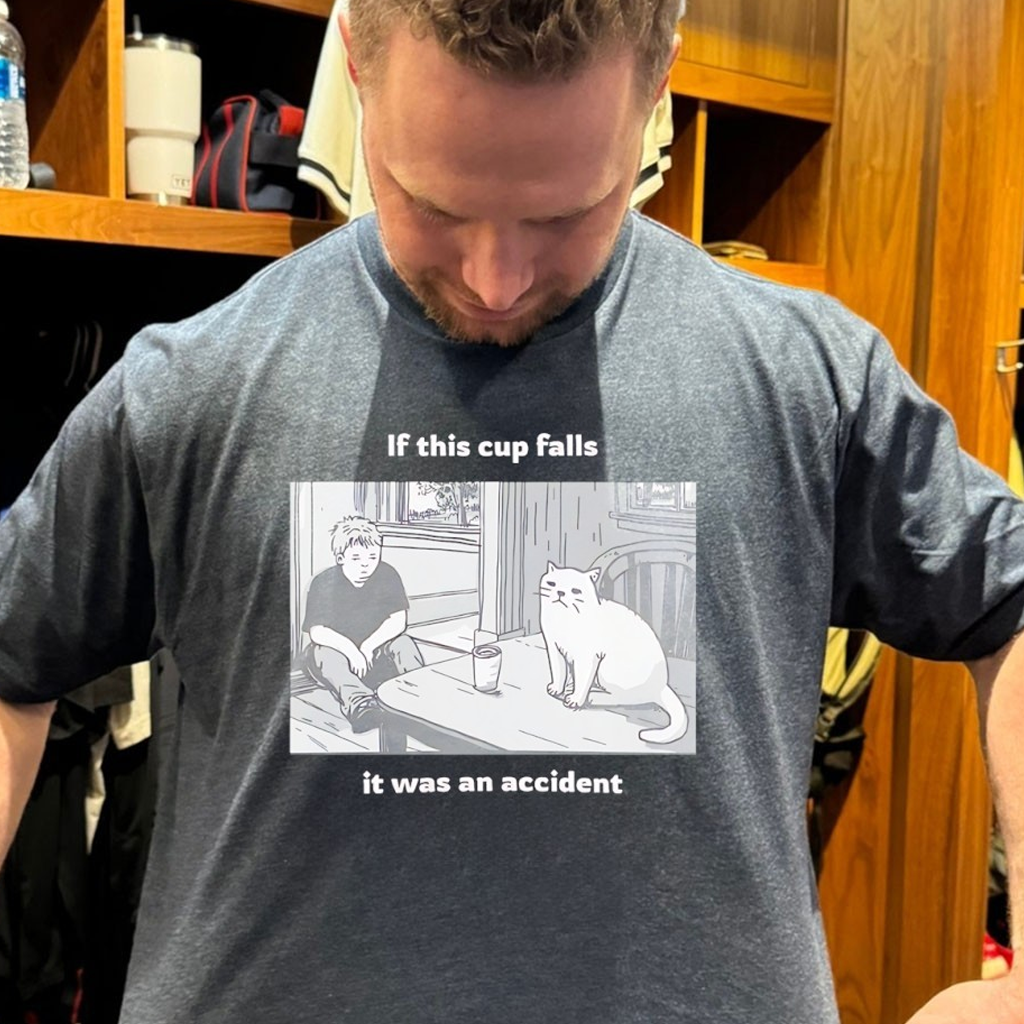 If This Cup Falls It Was An Accident Art Shirt Birthday Ideas For Husband