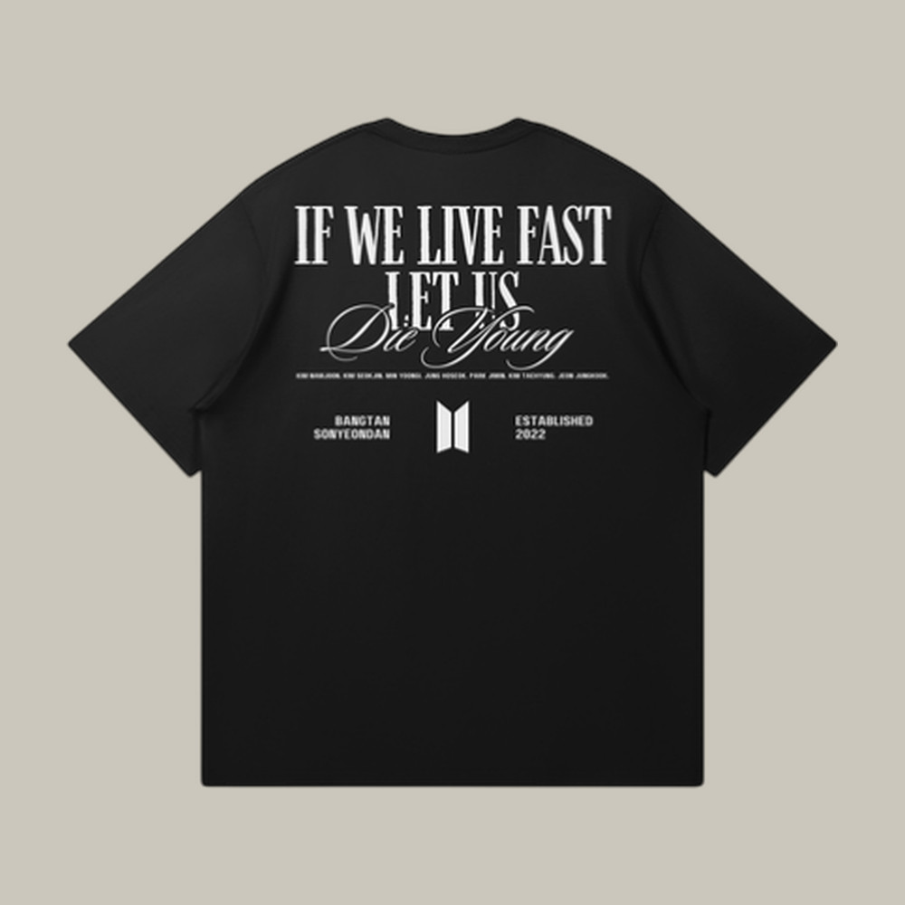 If We Live Fast Let Us Die Young T-Shirt BTS 2026 Comeback Merch BTS Lover Gift Ideas