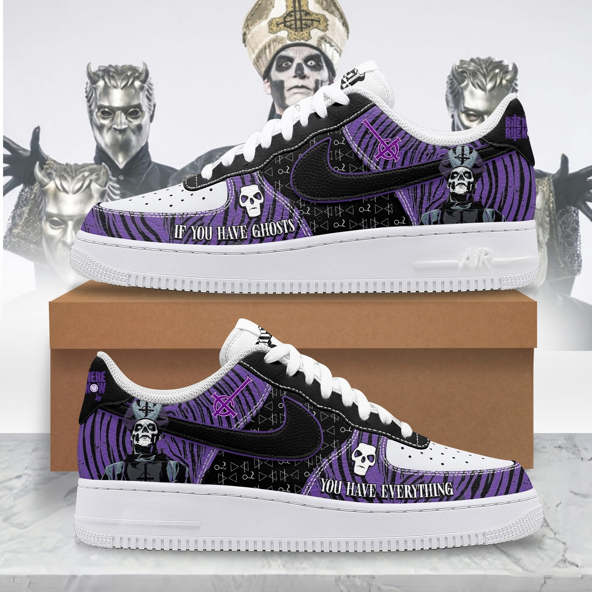 If You Have Ghost You Have Everything Air Force 1 Shoes Sneakers Merch Ghost Fan Gifts