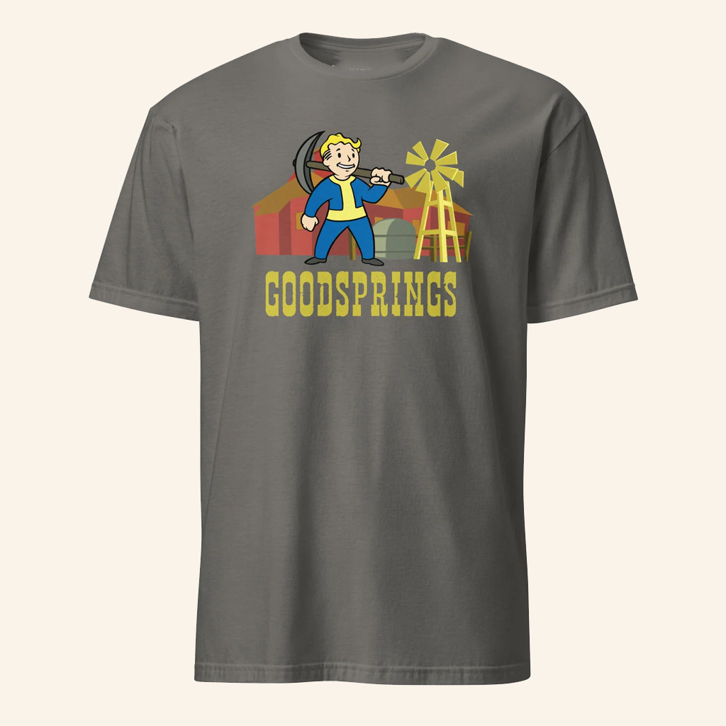 IGN Merch Fallout Goodsprings T-Shirt Christmas Gift Ideas For Son IGN Merch Fallout Goodsprings T-Shirt Christmas Gift Ideas For Son