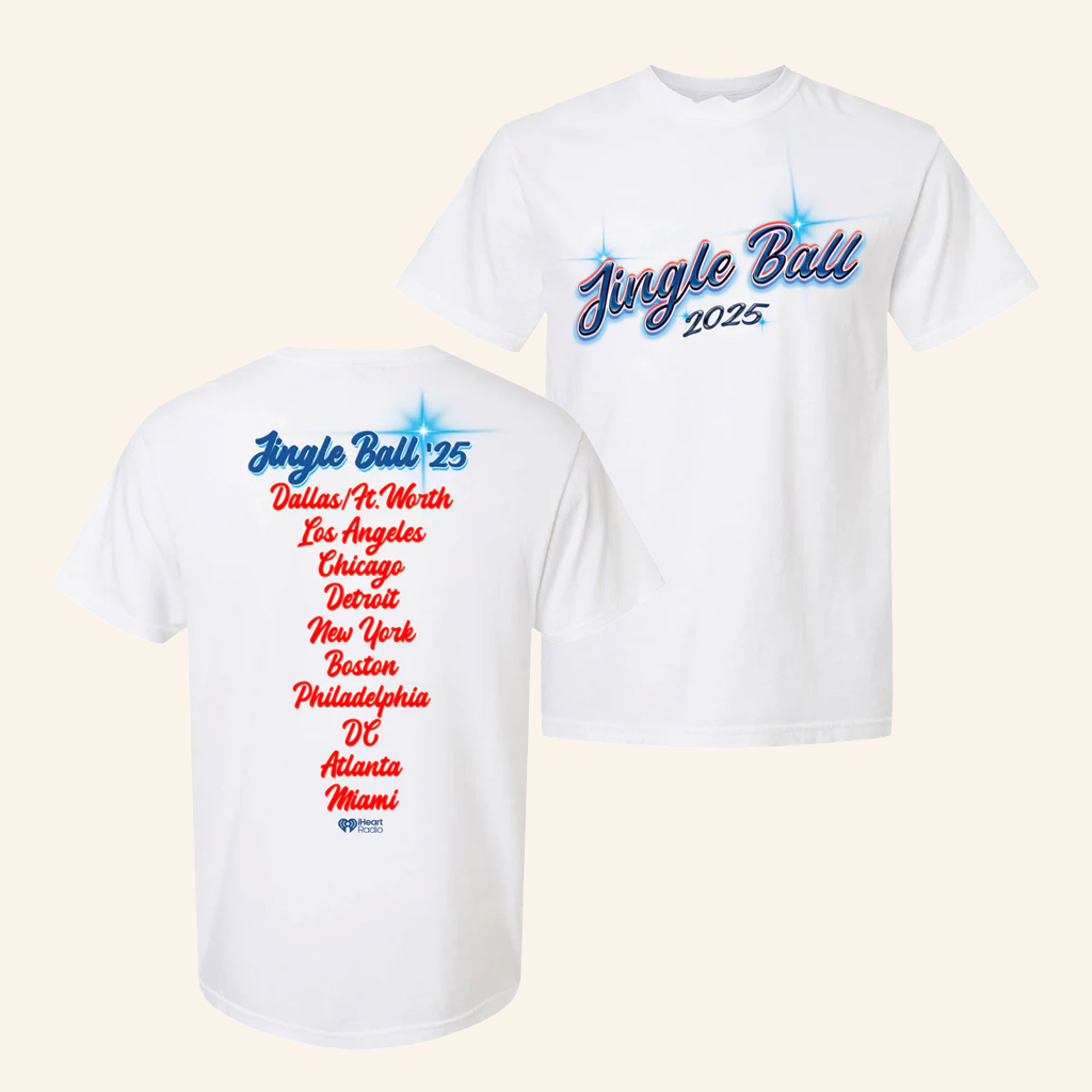 IHeart Merch Jingle Ball 25 Airbrush T-Shirt Gift Ideas For Friends
