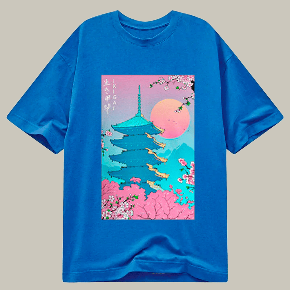 Ikigai In Kyoto Classic T Shirt Nature Design Kanji Shirt Unique Gift Ideas