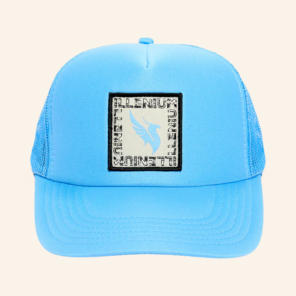 Illenium Merch Embroidered Illenium Box Trucker Hat Gifts For DJ Fans