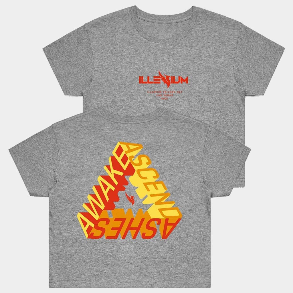 Illenium Merch Event Cropped T-Shirt Awake Ascend Ashes Shirt Gifts For Sister